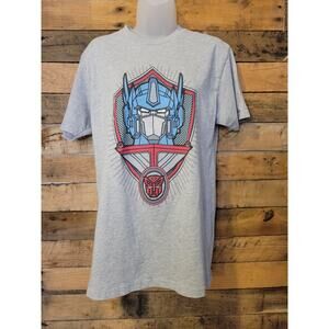 Box lunch women's gray tee shirt Transformers Optimus Prime size medium